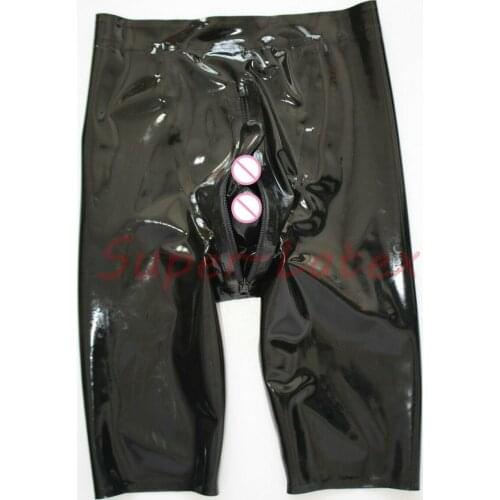 Latex Rubber Gummi Shorts panties underwear Codpiece hidden condom Customized