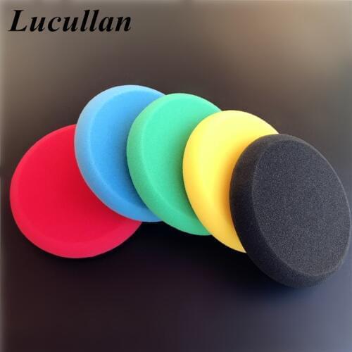 Lucullan High Density Wax and Dressing Sponge No Edge Circular Design UFO Applicator Best For All-Round Waxing