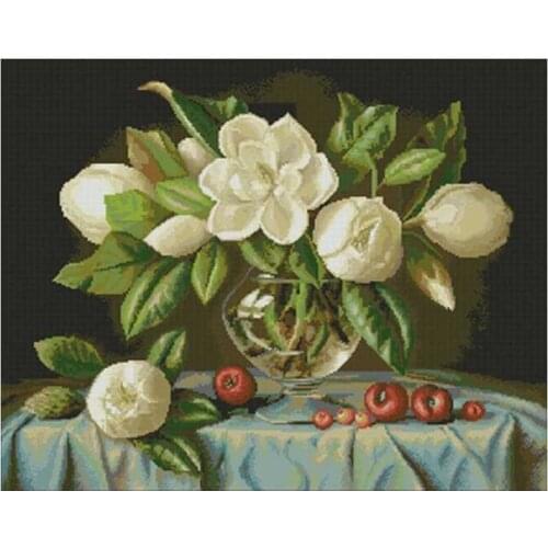 Mast vase patterns counted 11CT 14CT 18CT DIY Cross Stitch Sets wholesale Cross-stitch Kits Embroidery Needlework