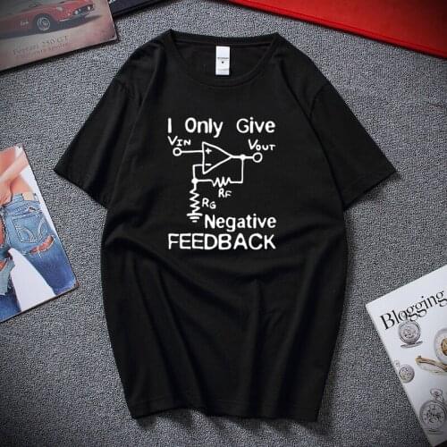 New Funny T Shirt I Give Negative Feedback Computer Engineer T-Shirt Top Summer Streetwear Cotton Short Sleeve Tee Shirt Homme