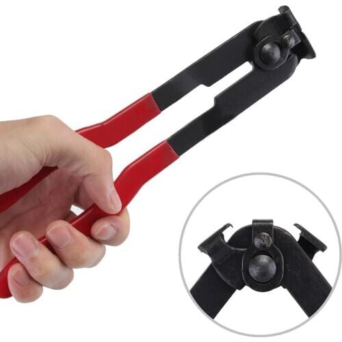 New 2Pcs Car Steel Repair Cable Tools Tire Repair Clamp Removal Plier Tyer Hose Clips CV Joint Clamp Banding Install Tool