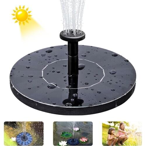 Solar Floating Water Fountain Bird Bath Fountain Pump Pond Decoration Solar Powered fountain Water Pump for Garden and Patio