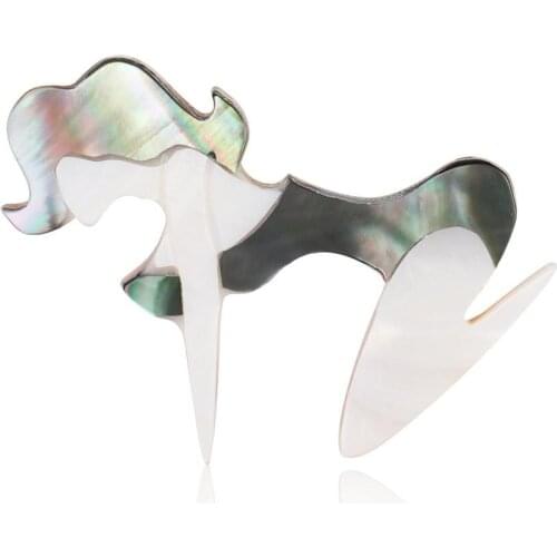 Simplicity Abalone Shell Girl Shape Brooches For Women Weddings Banquet Party Brooch Pins Jewelry Accessories Sexy Gifts AL548