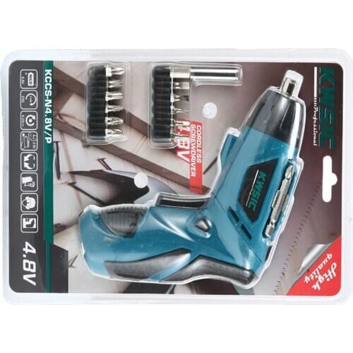 Q84 Plastic-absorbing Packaging of 12V Lithium Battery Multifunctional Charging Hand Drill Electric Screw Tool