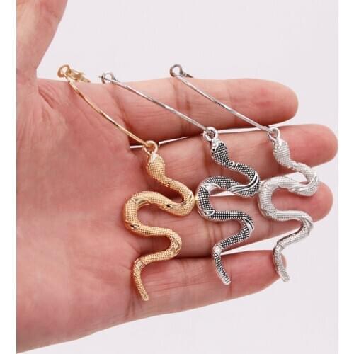Oorbellen Zinc Alloy Animal Dangle Earrings For Women Snake Earrings Hoop Drop Earrings Statement Charm Jewelry 2020 Aretes