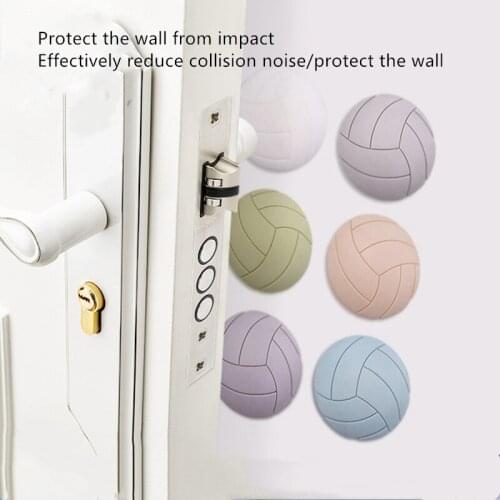 Silicone Door Stopper Rubber Floor Holder for Door Against Impact Double-side Tape Wall Protection Anti-Collision Door Bumper