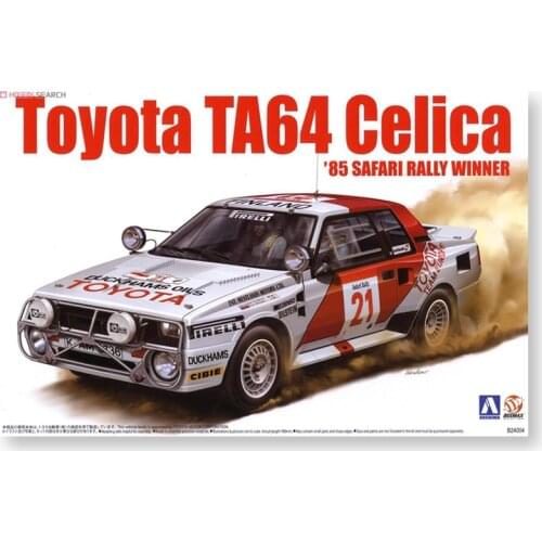 1/24 AOSHIMA BEEMAX plastic assembly car model toy TOYOTA Celica TA64 Rally car adult collection DIY assembly model kit #08456