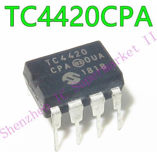 1pcs/lot TC4420CPA TC4420 = MIC4420BN MIC4420 DIP-8 6A HIGH-SPEED MOSFET DRIVERS