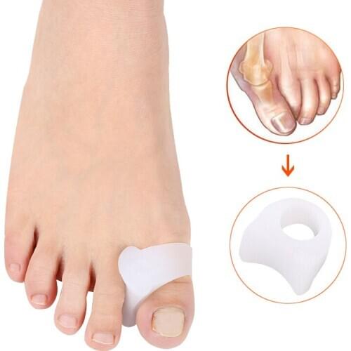 2pcs Foot Care Toe Separator Straightener Pain Relief Gel Bunion Valgus Toe Separator Straighteners can CSV