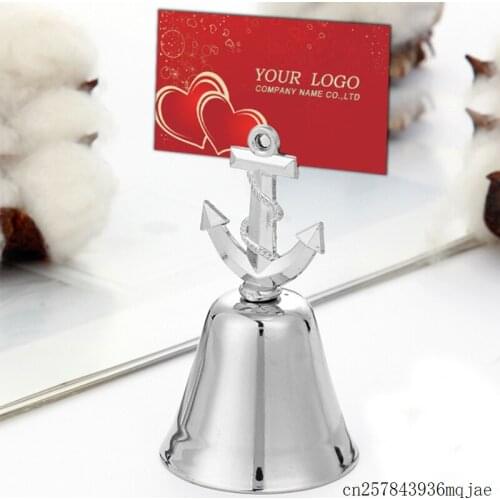200pcs Metal Bell Design Photo Place Card Holders Wedding Table Party Decoration