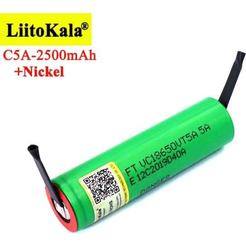 2021 New C5A 2600mAh 18650 Lithium Battery 30A Discharge 18650VTC5 for power bank batteries+ Nickel Sheets