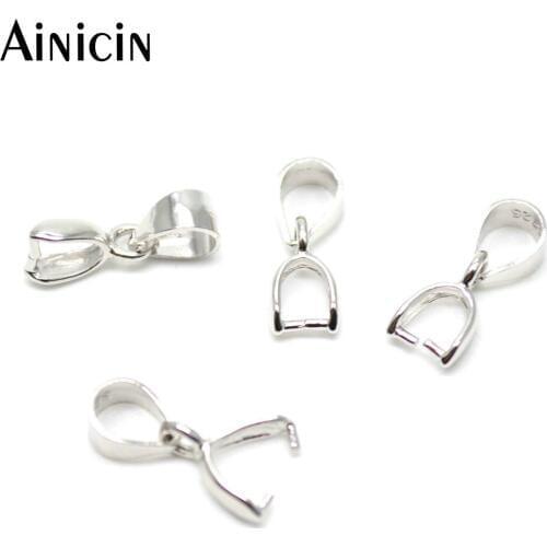 50pcs Sample Pendant Silver Bails fashion DIY Jewelry Making Findings