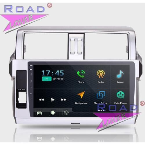 TOPNAVI Android 7.1 10" Quad Core Car Media Center Player Audio For Toyota Prado 2014 2015 2016 Stereo GPS Navi 2Din 3G USB BT