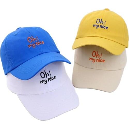 Doitbest Quick-drying Child Baseball Cap spring Hip Hop Embroidered MY NICE summer kids Hats Boys Girl Caps snapback hat gorras