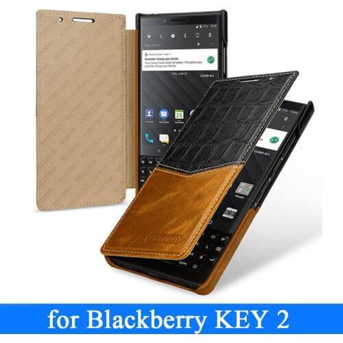For Blackberry Key2 Case Flip Luxury Genuine Leather Phone Case For Coque Blackberry Key 2 Keytwo Key Two Cases Business Cover