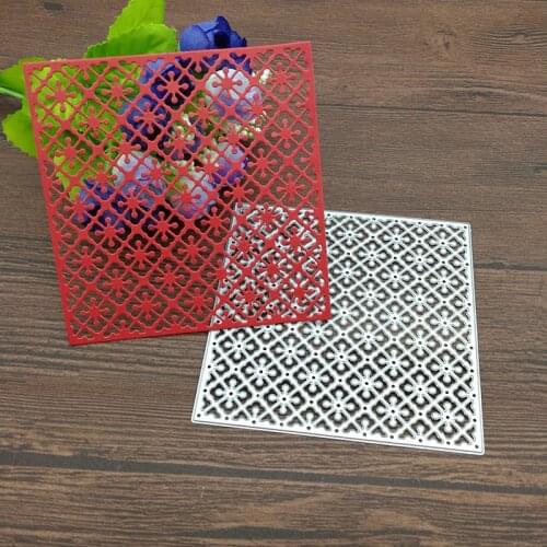 Flower lace clover square diamond grid Metal Cutting Dies Stencil Scrapbooking Photo Album Card Paper Embossing Craft DIY