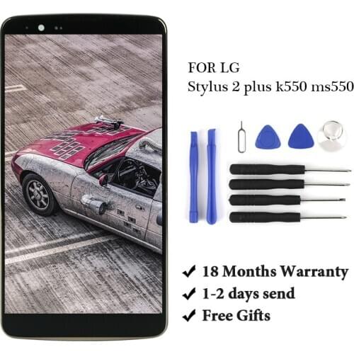 For LG LCD Stylo 2 Plus 4G K550 MS550 LCD Display With Touch Glass Digitizer Frame Assembly replacement For LG Stylo 2 Plus LCD