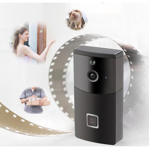 Door Bell Wireless HD Doorbell 2.4GHz Wi-Fi Intercom Video Doorbell Door Camera Night Vision 720P Wireless Intelligent Doorbell