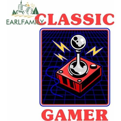 EARLFAMILY 13cm x 9.8cm for Classic Gamer Arcade Game Personality Decal Surfboard Bumper Body for Car Window Car Stickers