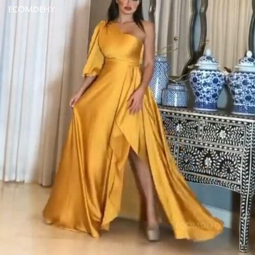 ECOMDEHY Womens One Shoulder Dresses