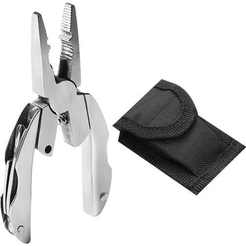 Pocket Multitools Plier 1 PC Outdoor Mini Multifunction Portable Foldable Metal Keychain Pliers Screwdriver Hiking Camping Tool