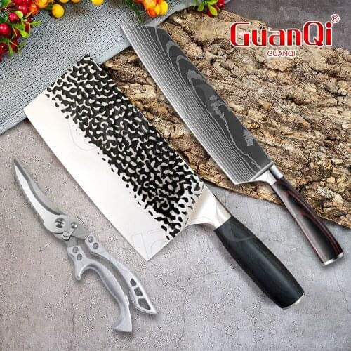 Handmade Forged Kitchen Knives Stainless Steel Sharp Blade Cleaver Bone Cutter Cooking Knife High-carbon Slicing Butcher Knife