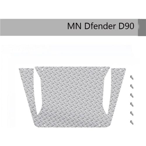 DJ Dfender D90 Metal Anti-skid Plate for MN Modification Engine Cover Decorative Sheet RC Car Upgrade Part Accessories rc carros