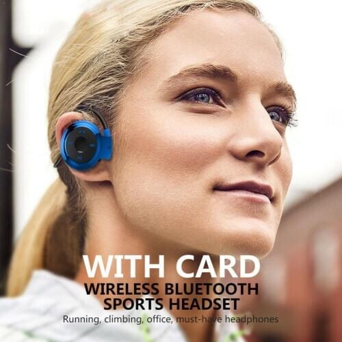 Mini 503 Bluetooth Headphone Handsfree MP3 Player Wireless Headband Headphone TF FM Sport Stereo Support Headset Card U7N7