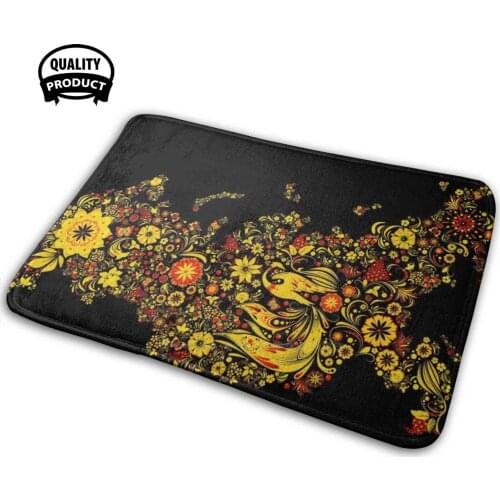 Khokhloma Soft Interesting Room Goods Rug Carpet Russia Country