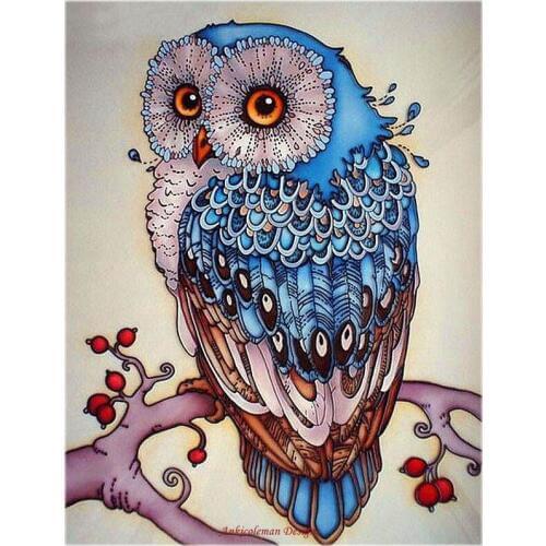 Embroidery Counted Cross Stitch Kits Needlework - Crafts 14 ct DMC Color DIY Arts Handmade Decor - Owl 3