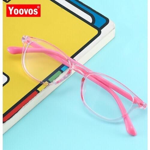 Yoovos Square Glasses Frame Child Blue Light Glasses Frame Small Eyeglasses Brand Designer Optical Frame For Child Retro Eyewear