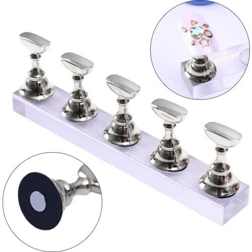 Nail Practice Stand Base Display Holder Nail Art Showing Shelf Manicure Tool