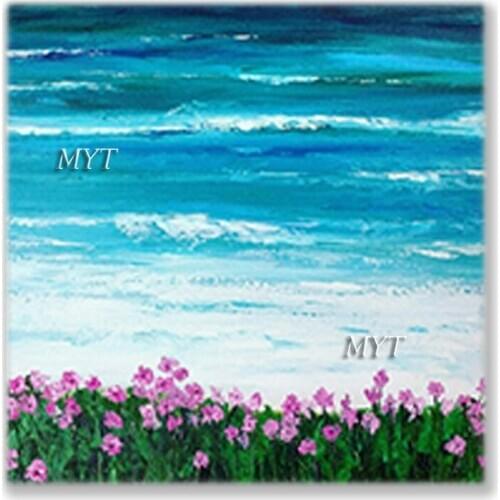 Dropship Abstract Palette Knife Flowers Oil Painting Outdoor Landscape Picture Canvas Wall Decorative Item Art Home Showwpieces