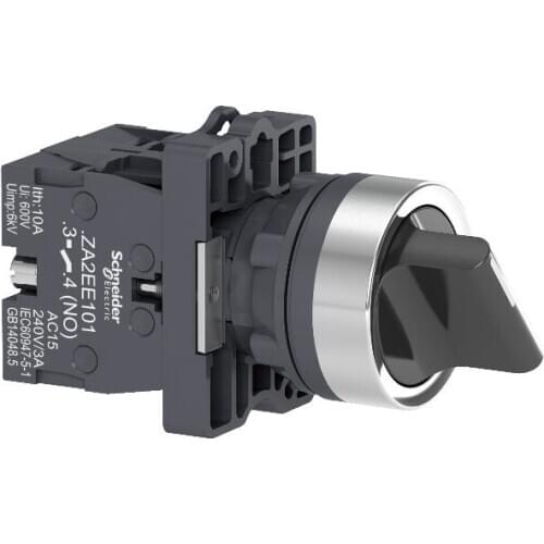 XA2ED53 Selector switch - Ø22 - standard handle - 3 positions - 2NO