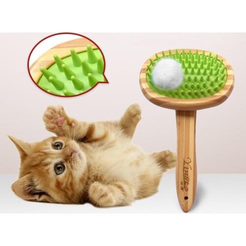 1Pc Dog Comb Tool Pet Hair Remover Brush Dog Cat Bath Brush Pets Brush Durable Nontoxic Silicone Comfortable Hair Grooming Brush