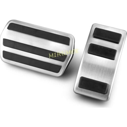 Steel Foot Brake Gas Pedal Pad Cover For 2019 2020 2021 Ford Escape Bronco Sport Kuga Focus Lincoln Corsair