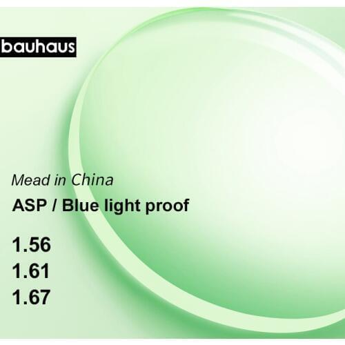 Aspheric Anti Blue Light Prescription Glasses Lenses Radiation Protection UV Protect Anti-Radiation