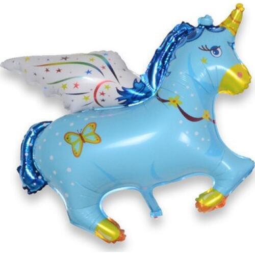 1pcs Large Flying Horse Helium Foil Balloon Birthday Party Decorations Baby inflatable Toys Animal Cartoon Balloons