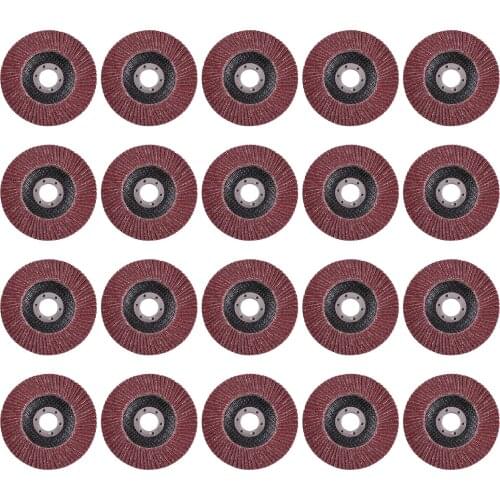 20Pcs Assorted Sanding Grinding Wheel Aluminum Oxide Abrasives Flap Discs Compatible with 4.5'' Angle Grinder