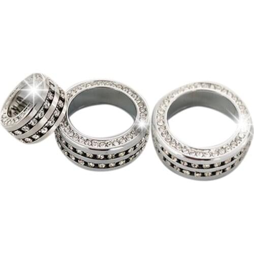 Airspeed Diamond Air Conditioner Knobs Covers AC Knob Cap Ring for -BMW 1 2 3 4 Series F20 F30 Car Styling