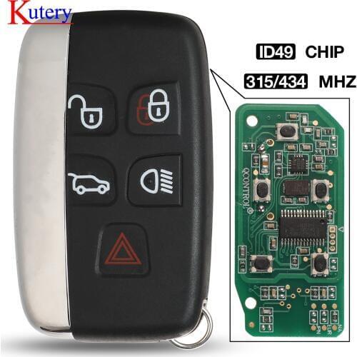Kutery Car Remote Key 315/434MHz fit Jaguar for Land Rover Discovery 4 Freelander for Range Rover Sport Evoque Smart key Fob
