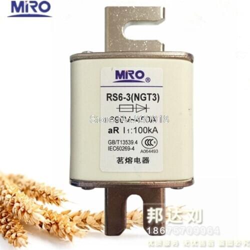 MRO RS6-3 450A Mingrong Fast Fuse RS6-3 NGT3 Fast-Acting 450A 690V RS6-5PCS/LOT