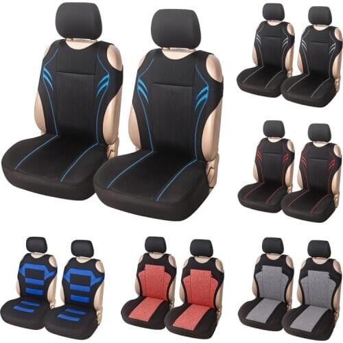 AUTOYOUTH 2PCS Car Seat Covers, Universal Mesh Sponge seat Cushion Cover, T Shirt Design, Front Seat Covers, Cushion Covers Set