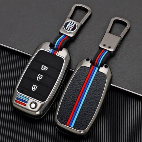 Zinc Alloy Car Key Case Cover For Kia Rio 3 K2 Ceed Cerato K3 Sportage 4 Picanto K5 Optima Sorento Forte Stinger 2017 2018