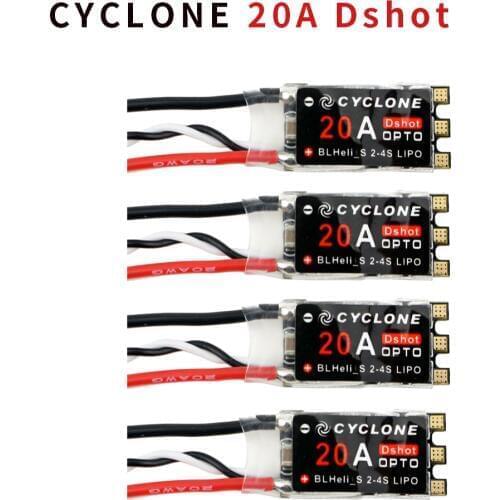 CYCLONE 20A Dshot 600 Brushless ESC BLS Firmware for RC FPV Racing Quadcopter Drone