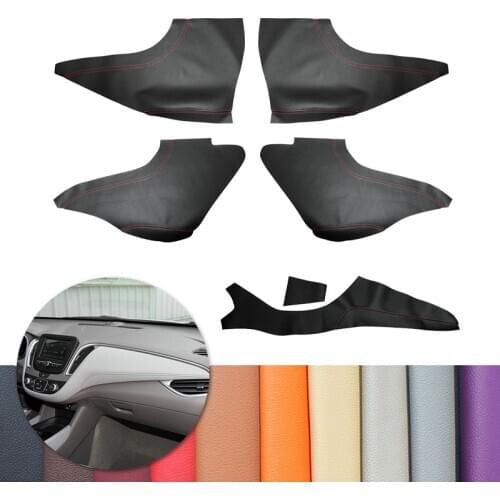 For Chevrolet Malibu XL 2016 2017 2018 Car Door Armrest Panels / Center Control Dashboard Panel Microfiber Leather Cover Decor