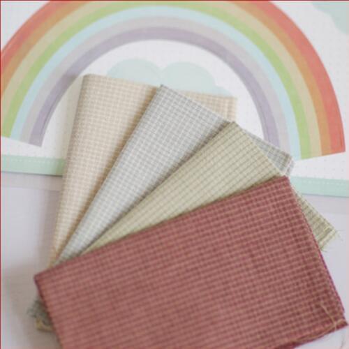 D30 50cmx70cm Quality All Cotton Twill Flannel Cloth Sanding Soft Fabric And Yarn Dyed Plaid Shirt hand-made Cloth DIY 240g/m