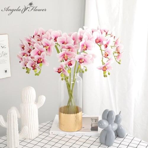70 cm artificials orchid flower real touch latex decoration orchid arrangement for DIY wedding home table office Christmas gift