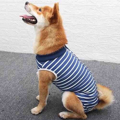 Dog Recovery Suit Pet After Surgery Wear Dog Recovery Shirt Vest Pet Clothes Dogs Surgical Operation Recovery Suit