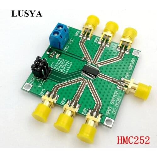 Lusya HMC252 DC-3GHz RF Non-reflective SP6T Switch RF Switch 3V-5V For CATV / DBS MMDS HMC252AQS24E G10-014